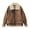 Camel, variant on NANAIQ Leather Jackets For Women Women's Bomber Jacket Womens Fall Clothes Zip Up Faux Leather Coat Fur-Collar Warm for Winter Christmas, Camel, XL