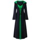 thumbnail image 3 of Vestido Medieval con capucha para mujer, bata Vintage con cordones, traje Retro para adultos, Cosplay de Halloween, Vestido largo de bruja terrorífica de vampiro, 3 of 4