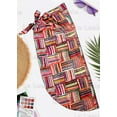 thumbnail image 4 of HAPPY BAY Women's Bikini Beach Wrap Swim Cover up Swimwear Summer Wraps Swimsuit Beachwear Sarong Coverups Skirts for Women One Size Multi, Stripes, 4 of 5