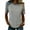 Grey, variant on Fshinging T Shirts for Women Patchwork Short Sleeve Crew Neck 4th of July Patriotic Y2k Clothes Black L