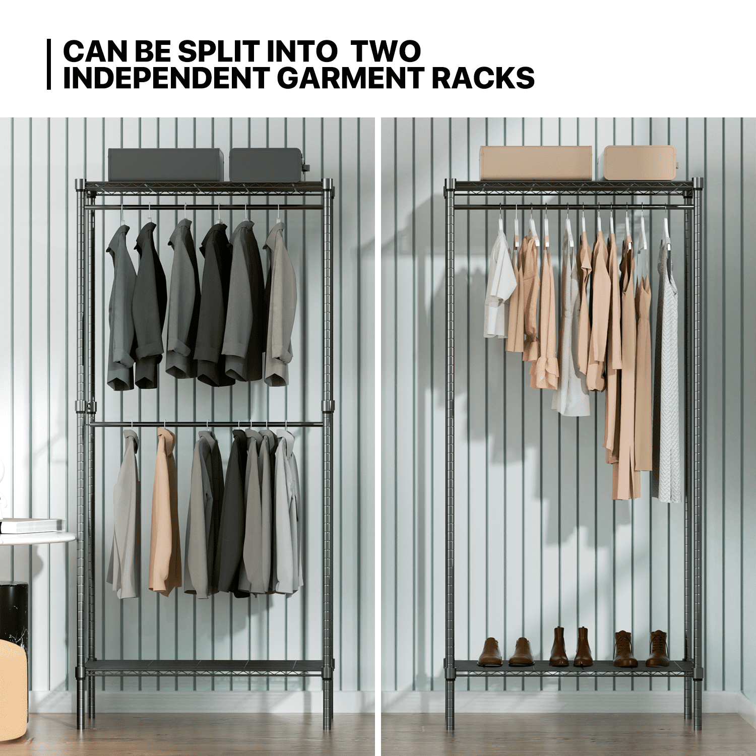 R&B Wire Products USA ガーメントラック R&B Wire® | Industrial Portable Clothing Rack | 60