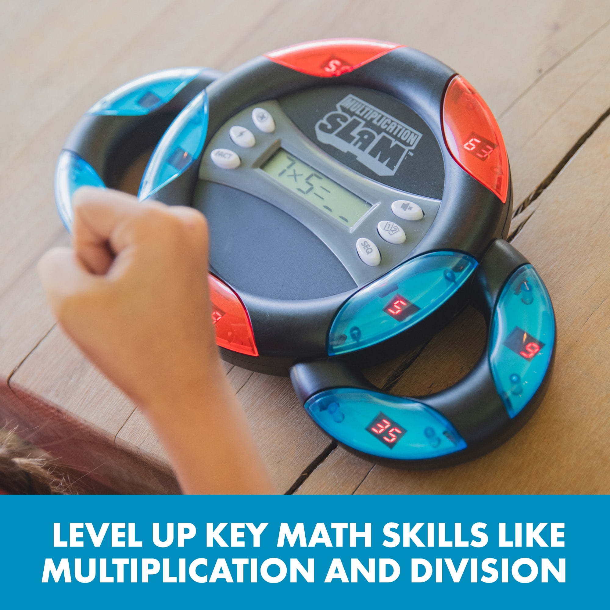 Educational Insights Multiplication Slam, Handheld Electronic Math Game, 3rd Grade Math Toys, Ages 8 years and up