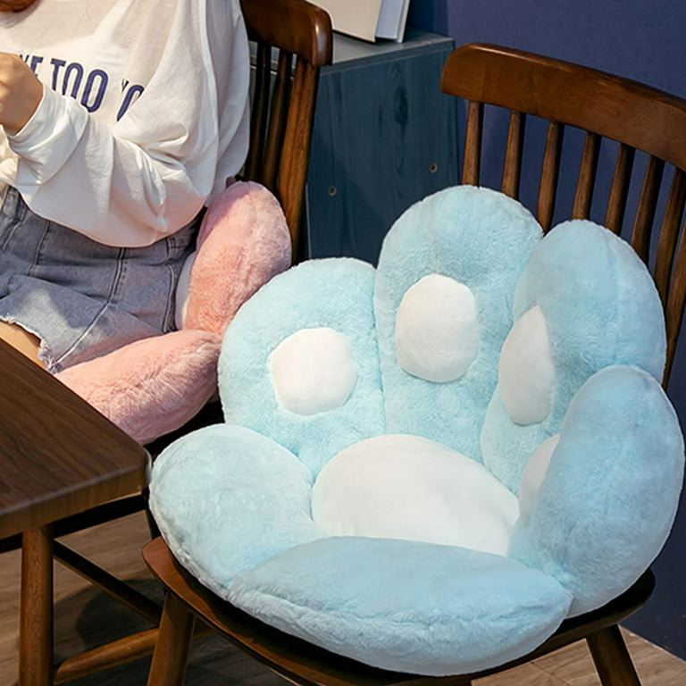 Cute Cat Paw Back Pillows Office Dinning Chair Desk Seat Backrest Pillow  Office Seats Pad Comfort