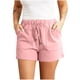 thumbnail image 2 of Pantalones cortos deportivos casuales de talla grande de color liso a la moda para mujer de Augper, 2 of 7