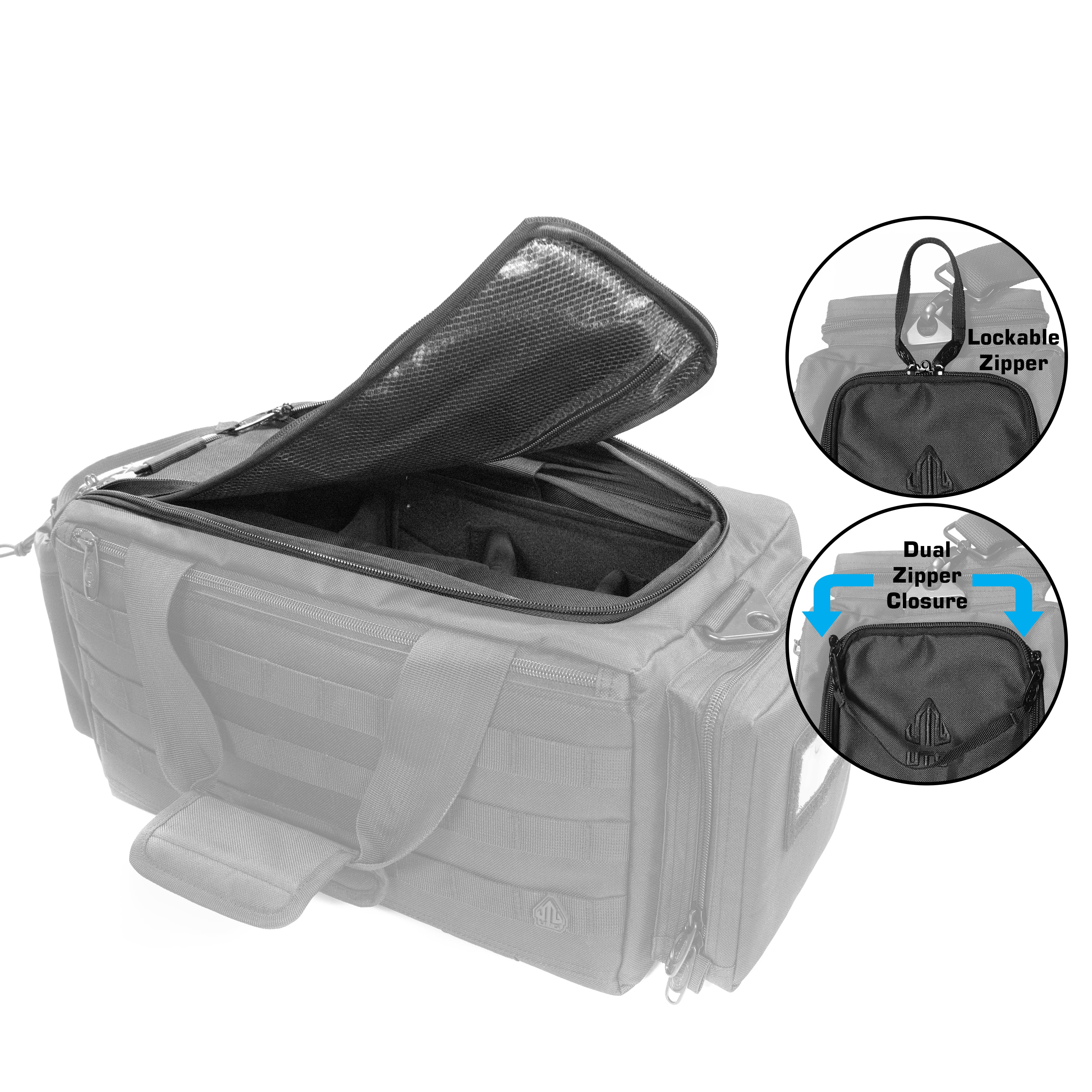 UTG All-in-1 Range/Utility Go Bag, 21"x9"x8",Black