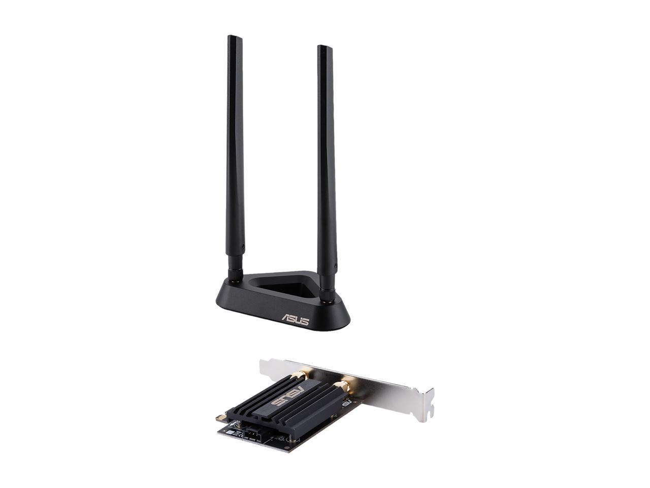ASUS AX3000 (PCE-AX58BT) Next-Gen WiFi 6 Dual Band PCIe Wireless Adapter with Bluetooth 5.0 - OFDMA, 2x2 MU-MIMO and WPA3 Security - image 3 of 11