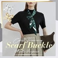 thumbnail image 2 of Nvzi Multi-Purpose Cross Hollow Simple Three-Ring Scarf Buckle X-Shaped Scarf,Scarf Shawl Buckle,Shirt Buttons,Dress Buttons for Women 4Pcs (2Silver+2Gold), 2 of 3