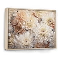 thumbnail image 2 of Designart "Mosaic Of Serenity: Pure White Chrysanthemums II" Chrysanthemums Floater Framed Wall Art Prints, 2 of 5