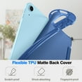 thumbnail image 4 of Fintie SlimShell Case for iPad Air 13-inch (M3) 2025, (M2) 2024 - Lightweight Soft TPU Translucent Frosted Back Cover with Pencil Holder, Blue, 4 of 10