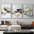 thumbnail image 2 of 3 cuadros de arte de pared abstractos con cinta de lujo nórdico, póster moderno con impresión de paisaje, pintura decorativa para sala de estar y hogar, 2 of 5