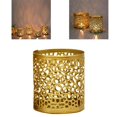 thumbnail image 3 of destyer Tabletop Iron Candle Holder Stand Hollow Mini Candlestick Holder Home Decor Style2, 3 of 9