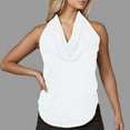 thumbnail image 2 of Sudaderas con capucha para mujer,Vestido informal sin mangas con cuello en V para mujer, mezcla de poliéster, ligero y cómodo, ideal para el hogar, sopatenor, 2 of 9