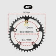 thumbnail image 1 of Narrow Wide Chainring For Road Bike 110Bcd 5 Bolts Available In 36T 38T 40T 40T, 1 of 7