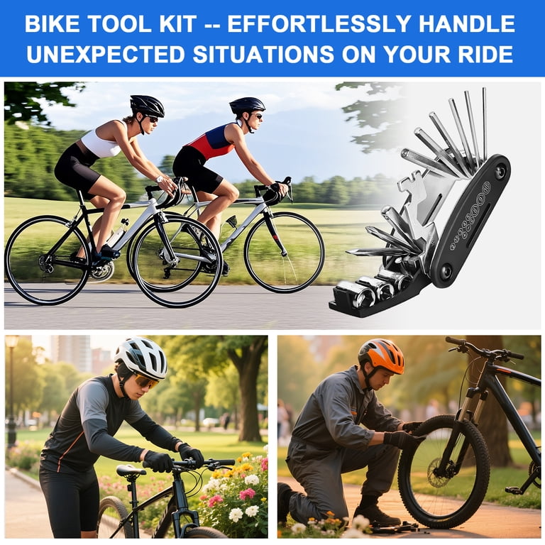 Fohil 16-in-1 Bike Repair Kit with Pump and Tail Bag photo 7