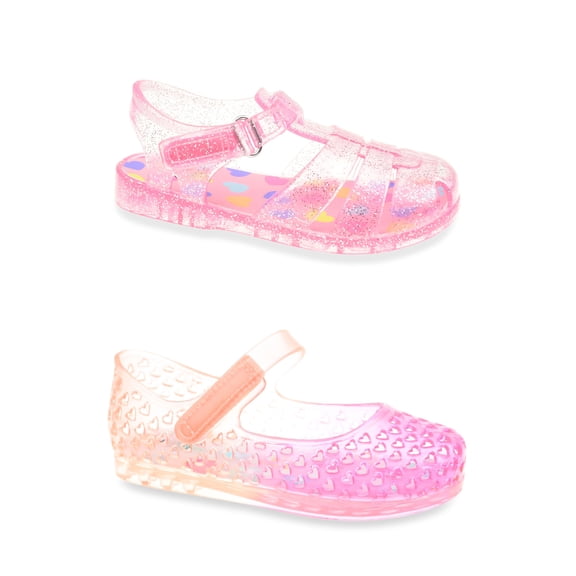 Wonder Nation Toddler Girl Jelly Sandals 2-Pack