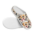 thumbnail image 3 of Fotbe Cute Cats Pattern Women's Fuzzy Curly Fur Memory Foam Loafer Slippers Indoor Outdoor Slippers Winter Home Shoes-46/47, 3 of 7
