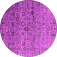 thumbnail image 1 of Ahgly Company Indoor Round Oriental Pink Industrial Area Rugs, 6' Round, 1 of 4