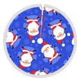 thumbnail image 1 of Faldas para árbol de Navidad de 48 pulgadas con texto "Merry Christmas", tapete para árbol de Navidad para vacaciones de invierno, falda para árbol de Navidad para decoraciones navideñas rústicas, 1 of 8
