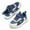 Navy Blue, variant on Kids PU Leather Athletic Sneakers with Hook & Loop Strap, Breathable Mesh Lining, Lightweight Sport Casual Shoes for Boys & Girls
