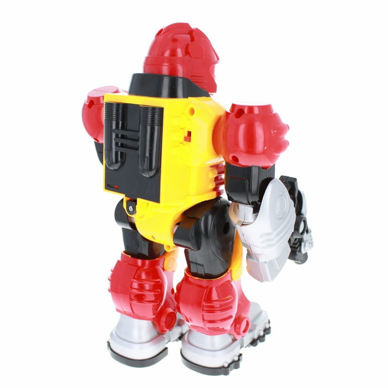 Kidplokio Red Robot Toy Superhero Cinch Bag Backpack Bundle Boys 3