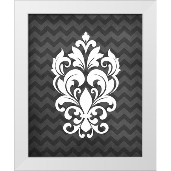 Robinson, Tamara 15x18 White Modern Wood Framed Museum Art Print Titled - Damask II