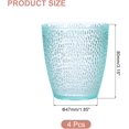 thumbnail image 2 of 7oz Acrylic Drinking Glasses 4Pcs Tumblers Drinkware, Reusable Unbreakable Water Glasses Cups Stackable Dishwasher Safe for Home Outdoors Restaurant,Light Blue,7oz, 2 of 7