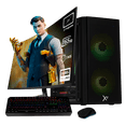 thumbnail image 1 of Xtreme PC Gaming AMD Radeon RX 7600 Ryzen 5 8400F 32GB DDR5 SSD 1TB Monitor Curvo 27 165Hz WIFI Air Max Black, 1 of 6