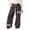 Brown, variant on MUXiin Sweatpants for Girls 10-12 Bowknot Baggy Y2k Parachute Track Pants Elastic Waist Athletic Pants Open Bottom Comfy Kids Youth Workout Sweat Pants with Pockets Preppy Clothes for Girls