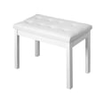 thumbnail image 4 of Ansley&HosHo Piano Bench with Storage Stool Keyboard Seat Deluxe Padded Portable Solid Wood White, 4 of 10