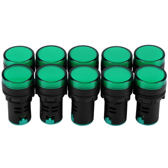 LED Indicator, Easy Installation Shock Resistant 24V 10W 10Pcs Signal Light For Electricity Equipments