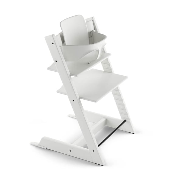 Silla Tripp Trapp de Stokke con Baby Set - Silla ajustable y evolutiva para niños y adultos - Ergonó