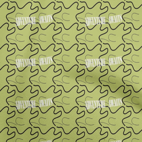 oneOone Cotton Poplin Twill Lime Fabric Travel Quilting Supplies Print Sewing Fabric By The Yard 56 Inch Wide