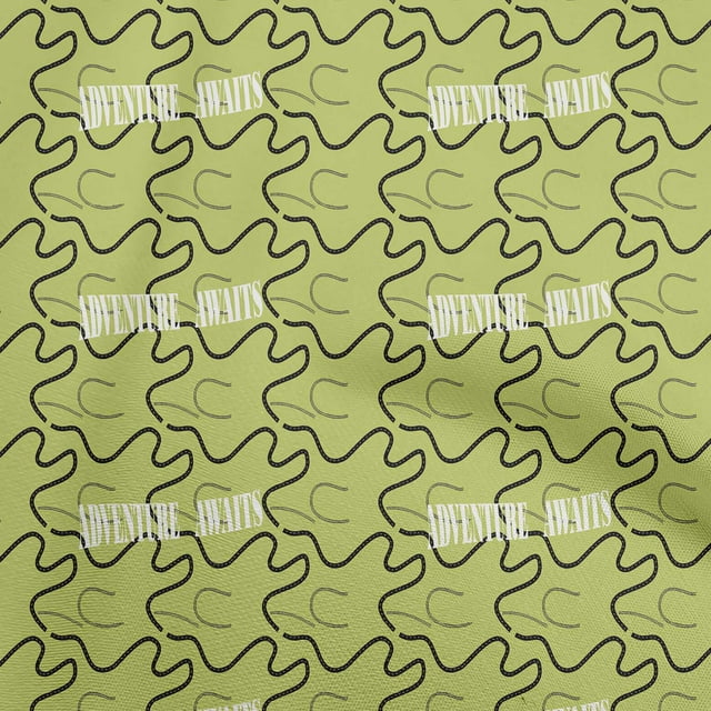 oneOone Rayon Lime Fabric Travel Sewing Material Print Fabric By The Yard 56 Inch Wide
