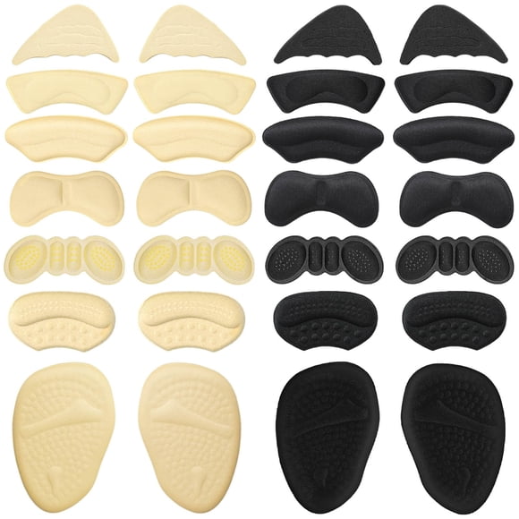 Plantillas para zapatos Kiqeres, 14 pares, almohadillas antideslizantes para el talón