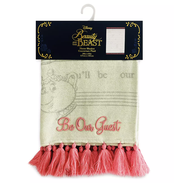 Disney Parks Be Our Guest Throw Blanket Beauty And The Beast New With Walmart Com