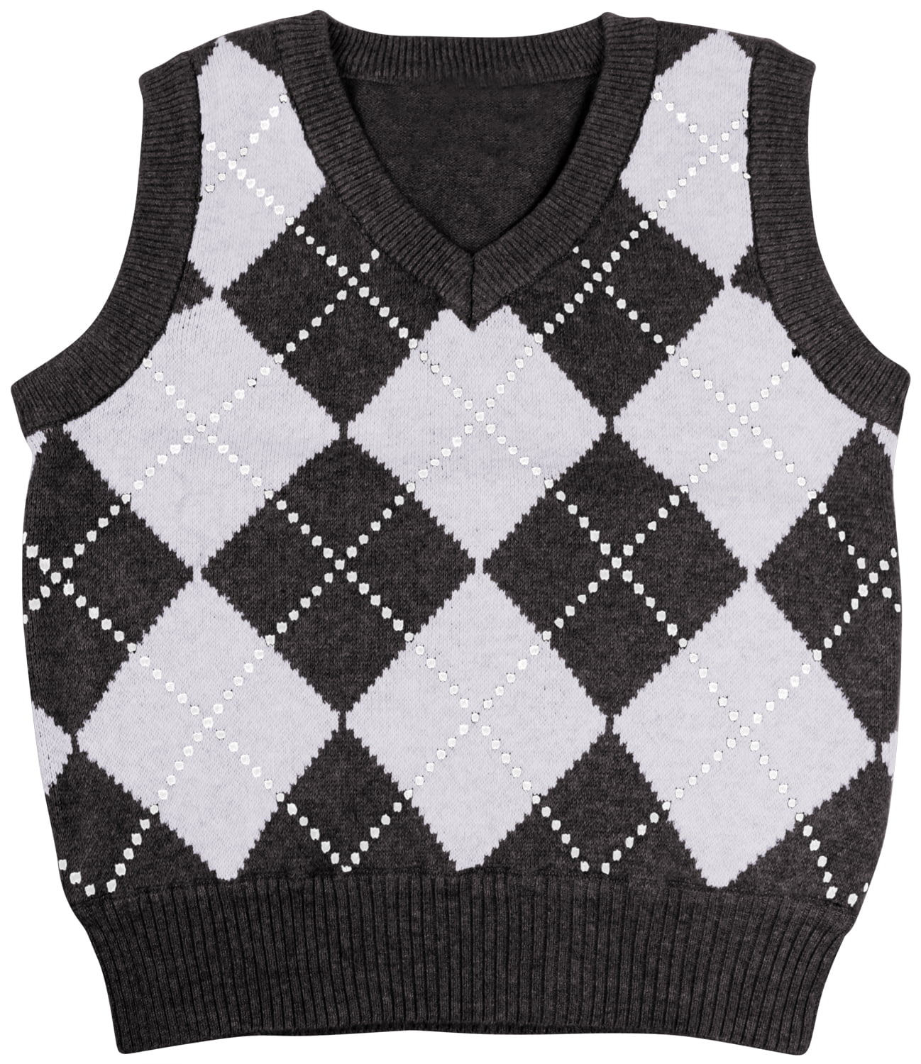 Sprockets Boys Argyle V-Neck Knit Sweater Vest 