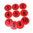 thumbnail image 3 of Ethern 10 Pcs Marqueurs de Sol Antidérapants, Points Plats, Flexibles, Disques en PVC Résistants à l'Usure, Rouge, 3 of 9