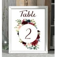 thumbnail image 4 of Darling Souvenir Double Sided Print Floral Table Numbers Wedding Reception Decorative Table Top Cards-5" x 7" (1 to 30), 4 of 4