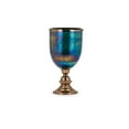 thumbnail image 1 of Benzara BM195353 Traditional Style Aluminum & Glass Hurricane with Pedestal Base, Multi Color, 1 of 1
