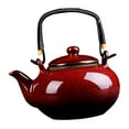thumbnail image 5 of kowaku Ceramic Teapot Ceramic Kettle 750ml Home for Boiling Hot Water Tea Maker for Camping Tea House Kitchen Tea Lovers Gift Hiking red, 5 of 9