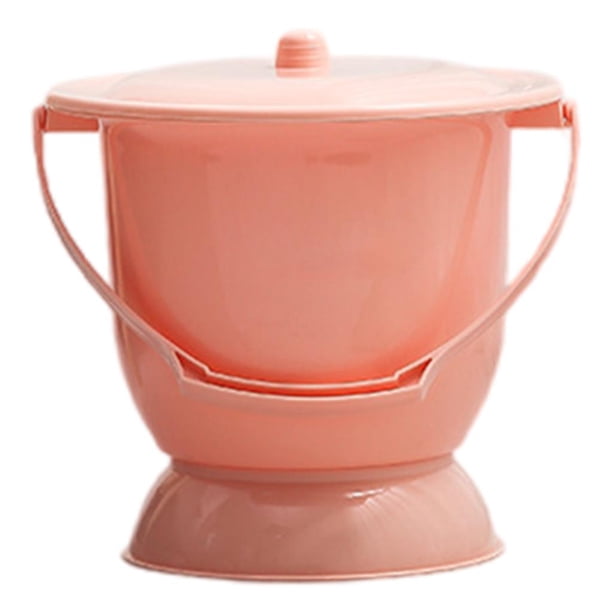 Escupidera de mano con tapa para el hogar, orina práctica a prueba de salpicaduras para interiores 21x23cm Naranja Yuyangstore Escupidera para maceteros
