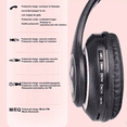 thumbnail image 4 of Audifonos Orejas De Gato Bluetooths 5.1 Led Diadema Niños Negro, 4 of 5