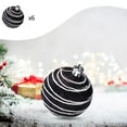 thumbnail image 5 of Christmas Ornaments Christmas Balls Christmas Tree Decorations, Black White Mini Shatterproof Christmas Ball Ornaments Set, Modern Hanging Ornament Bulk for Xmas Tree Holiday Party Home Decor, 5 of 6