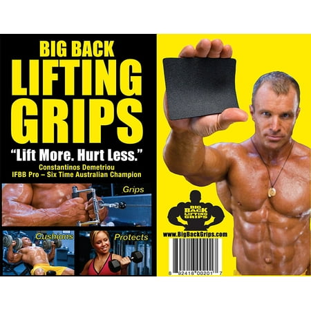 Big Back Lifting Grips Weightlifting Gloves Alternative Workout Glove (Best Workout For Big Back)