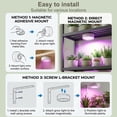 thumbnail image 6 of 6 Pack Grow Light for Indoor Plants, Rechargeable Grow Lights for Indoor Plant Full Spectrum, Wireless Plant Growth Lights for Indoor with Timer & Remote, Stepless Dimming, 6 of 9