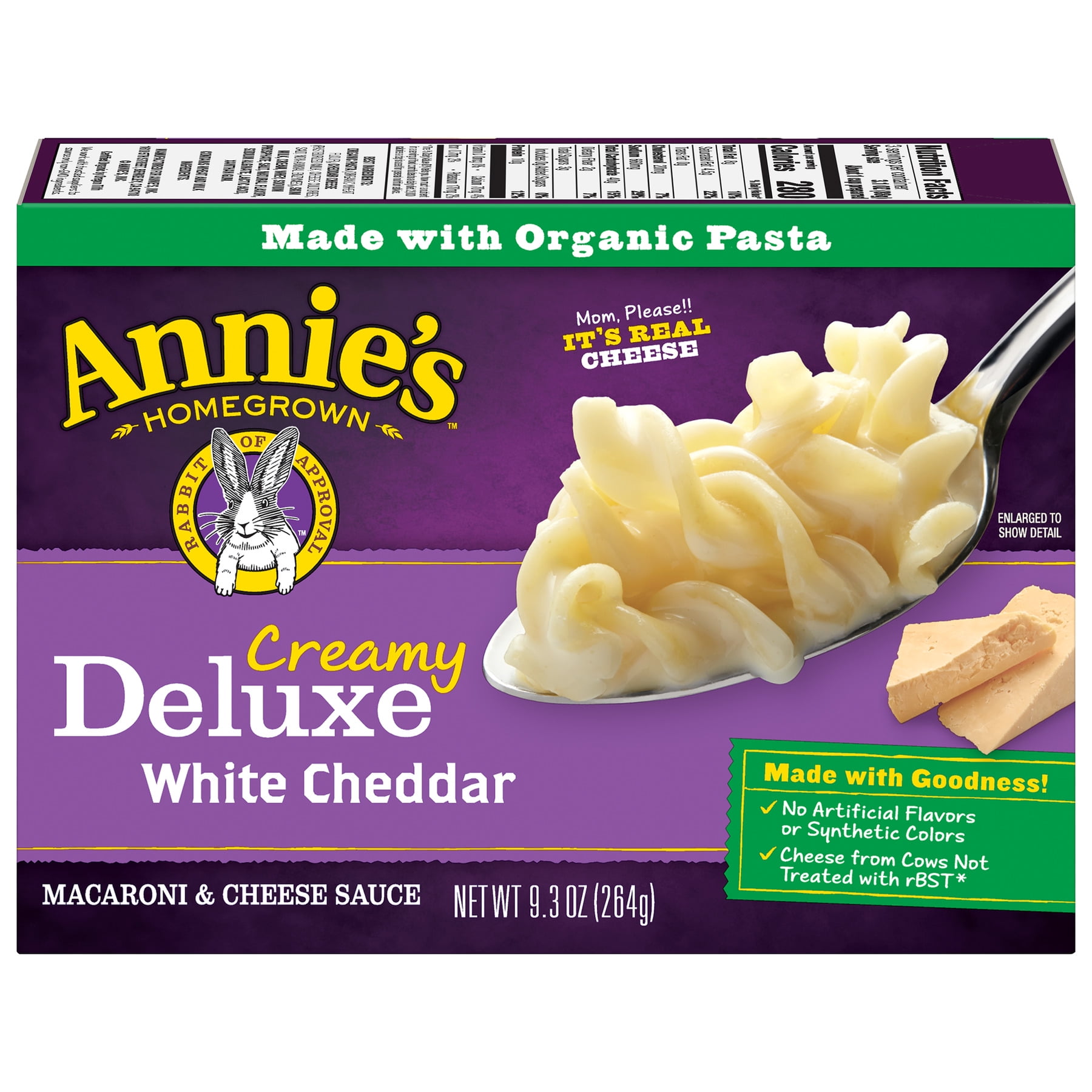 Annie's Deluxe Rotini White Cheddar Mac & Cheese 9.3 oz