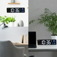 thumbnail image 5 of Foqnuq Large LED Digital Clock Alarm - Rechargeable Snooze Wall Clock - Date & Temperature Display - USB Powered - Perfect for Home & Office, 5 of 7
