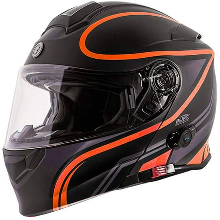TORC Unisex-Adult Flip-Up Motorcycle Helmet (Matte Blue, Small)