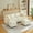 Beige, variant on Eyisean 102" Chenille Modular Sectional Sofa with Ottoman, 3-Seater L Shape Cloud Couch with Upholstered & Pillow, Comfy Sleeper Sofa for Living Room, Bedroom, Office, Easy Assembly