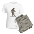 thumbnail image 5 of CafePress - I Believe In The Bigfoot Women's Light Pajamas - Women's Short Sleeve Print T-Shirt and Pants Light Cotton Pajama Set, 5 of 7